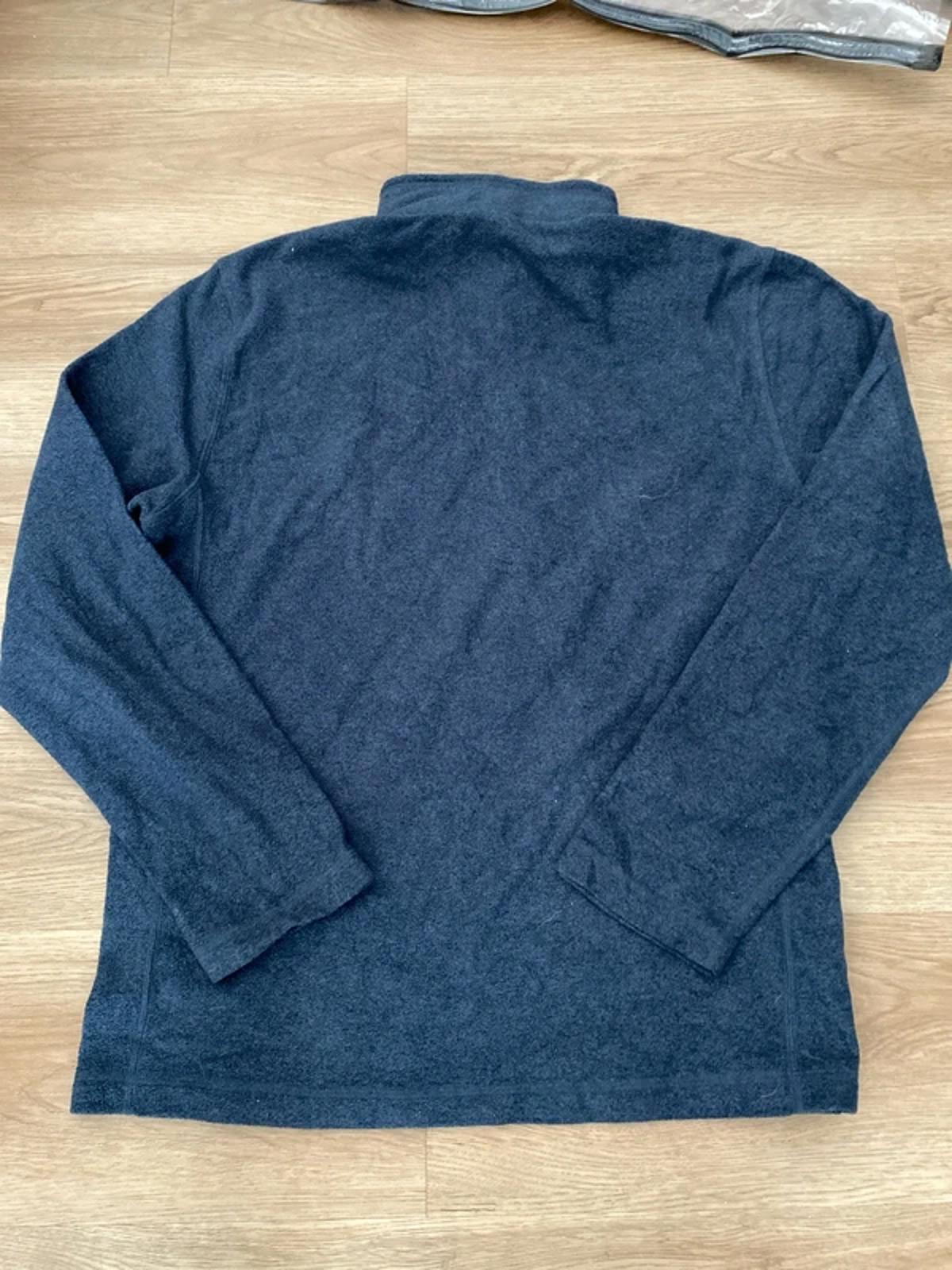 The North Face 1/4 zip fleece slate blue medium mens