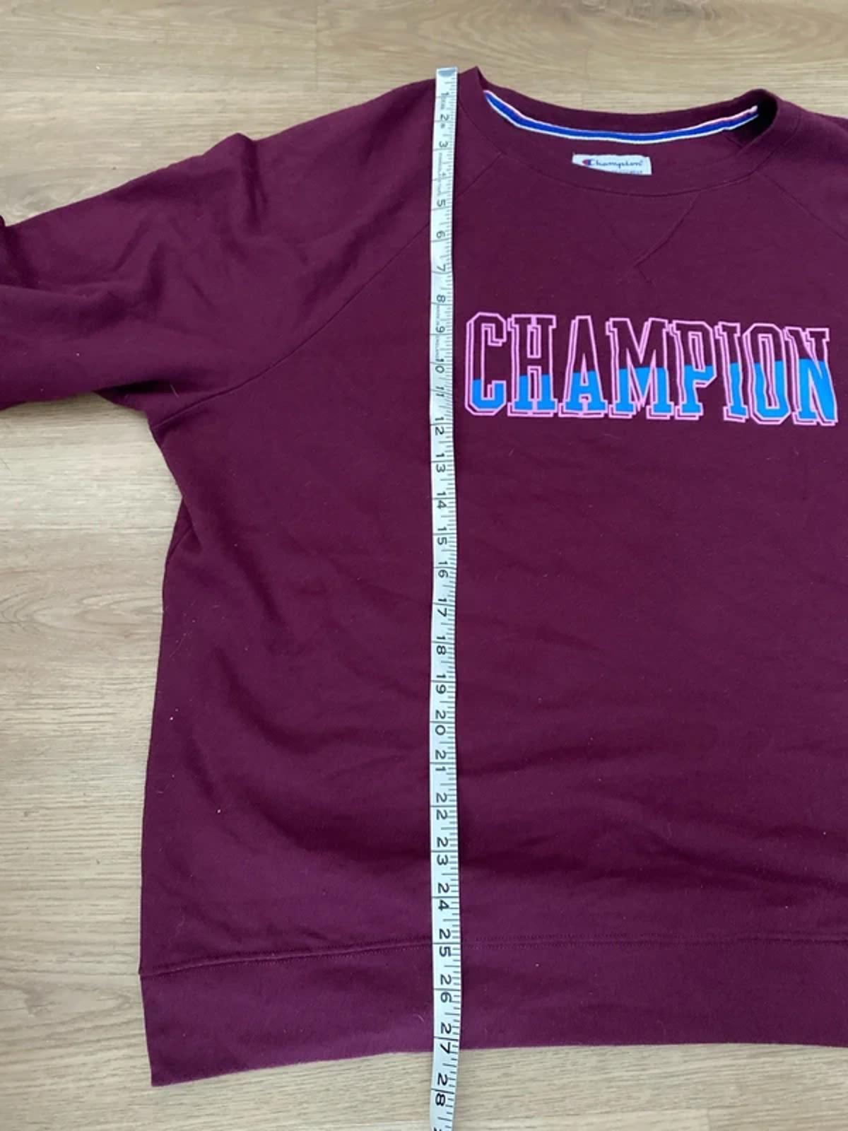 Champion burgundy sweater with graphic usa 3x size