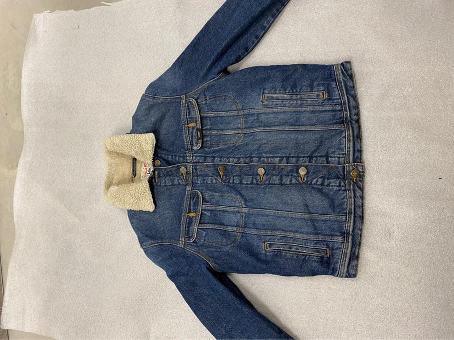 Lee Storm rider Sherpa denim jacket medium