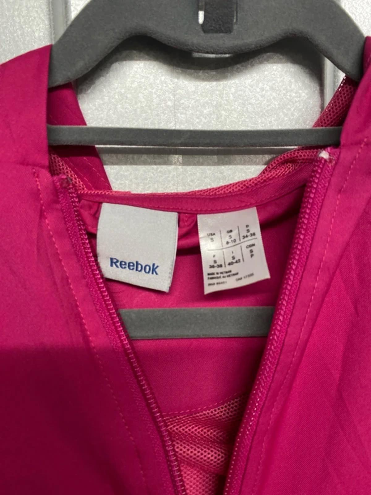 Reebok windbreaker pink