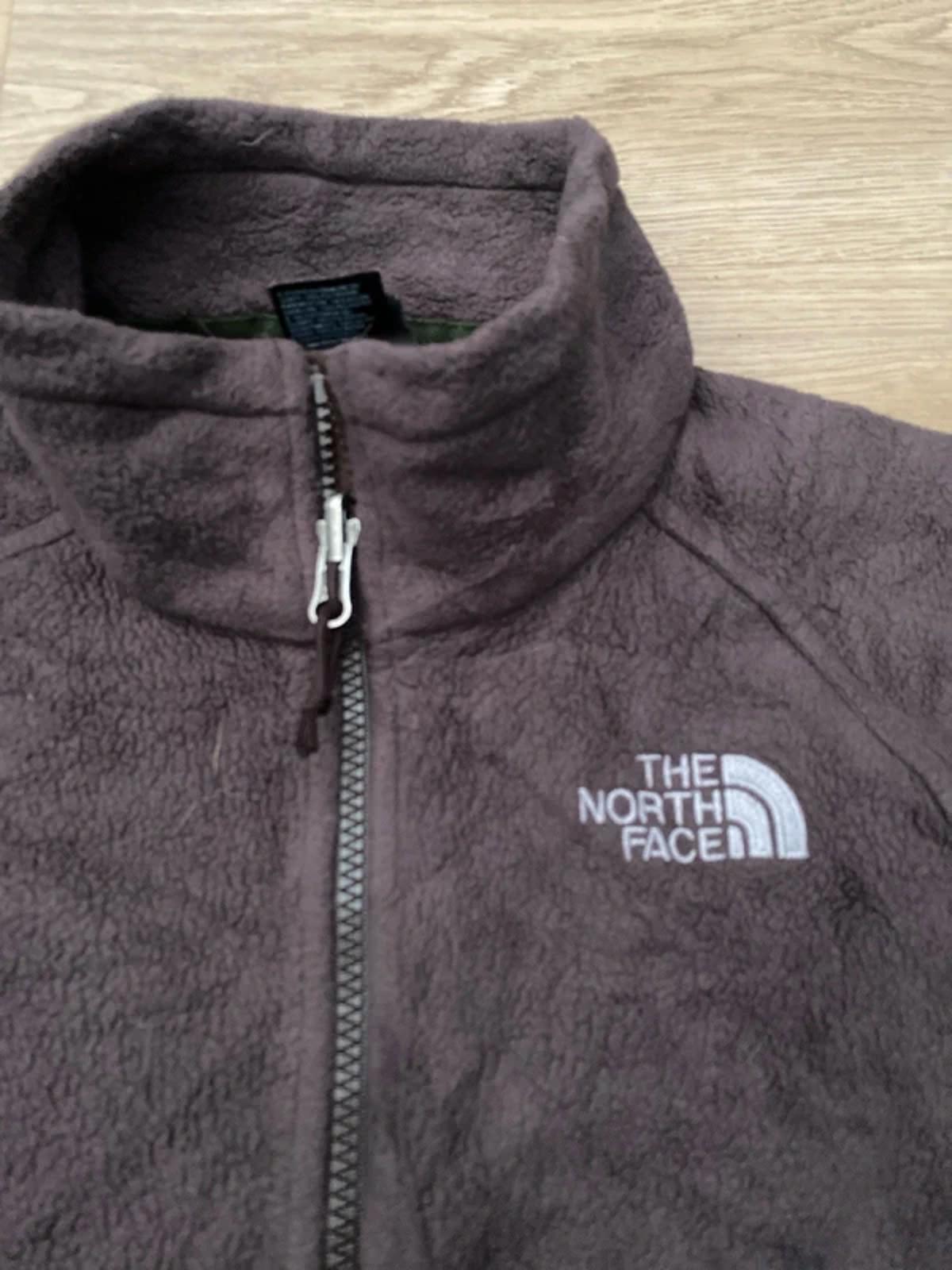The North Face fleece full zip brown S/P women’s