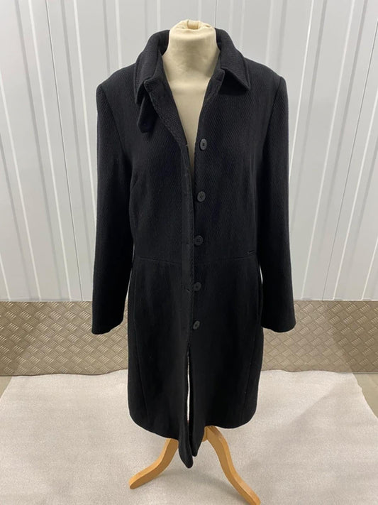 Ted Baker overcoat Black US size 4