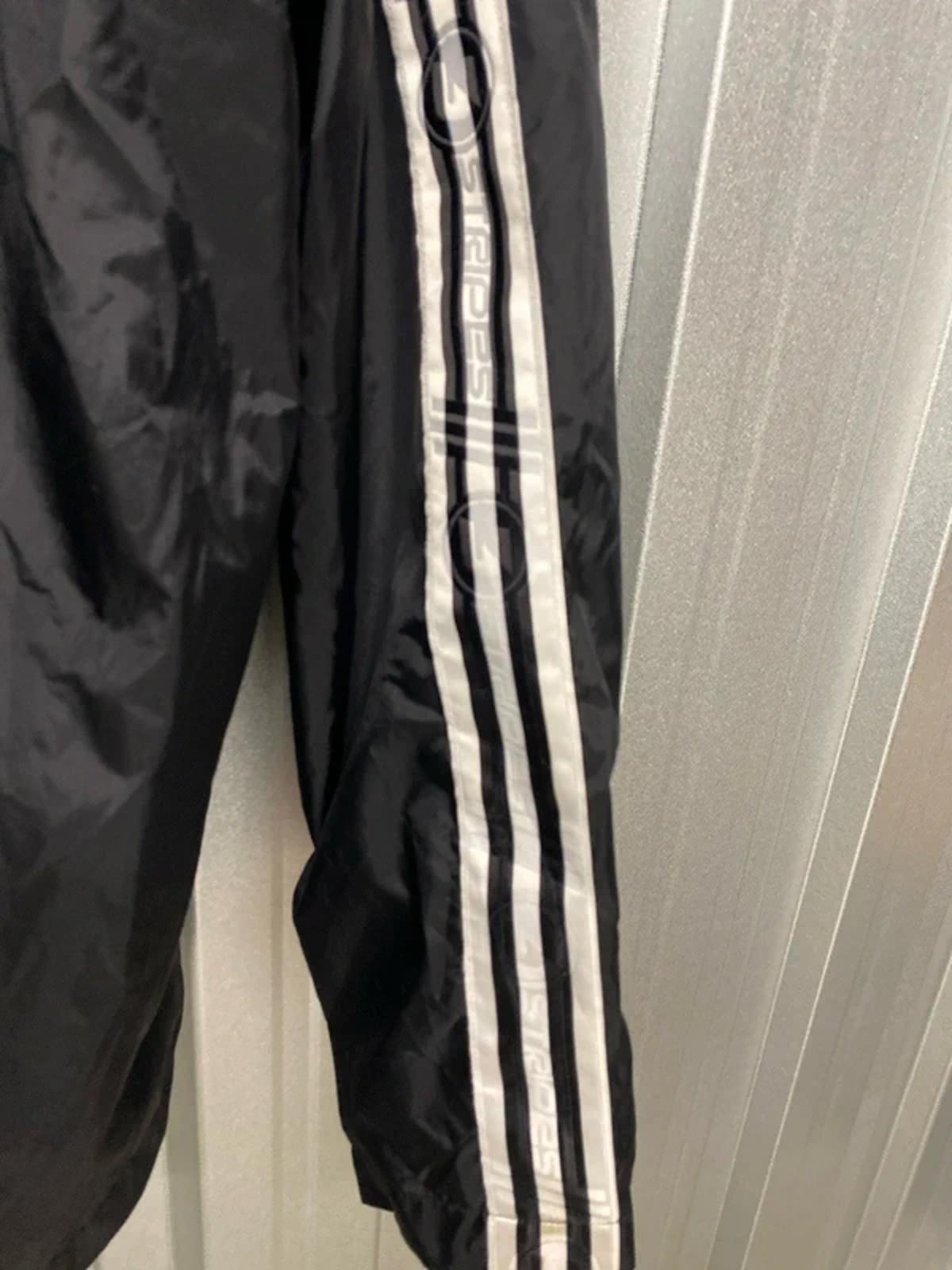 Adidas stripe windbreaker medium