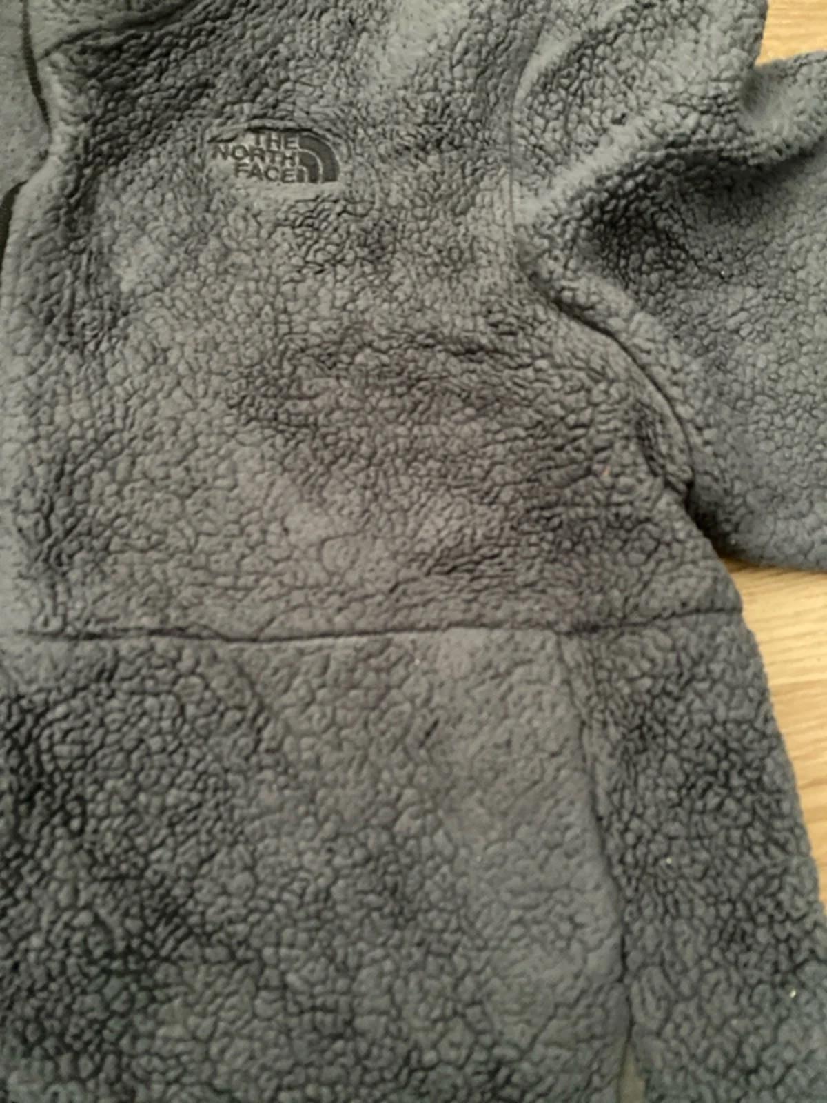 The North Face grey fluffy fleece boys size xl TG
