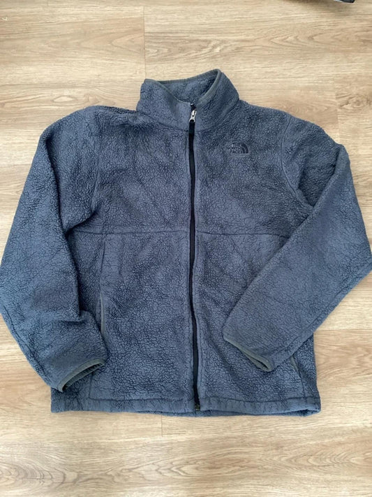 The North Face grey fluffy fleece boys size xl TG