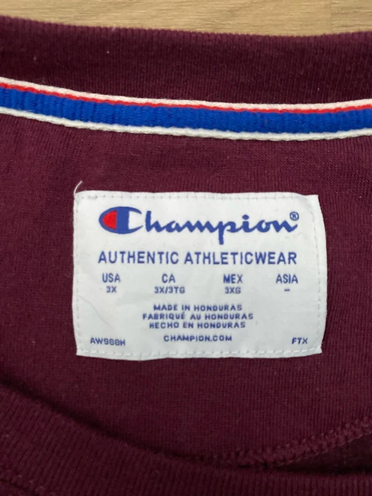Champion burgundy sweater with graphic usa 3x size