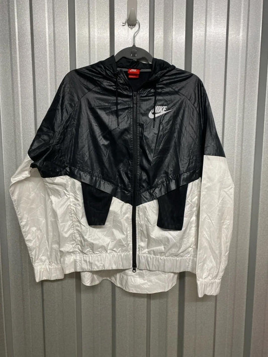 Nike windbreaker black and white large