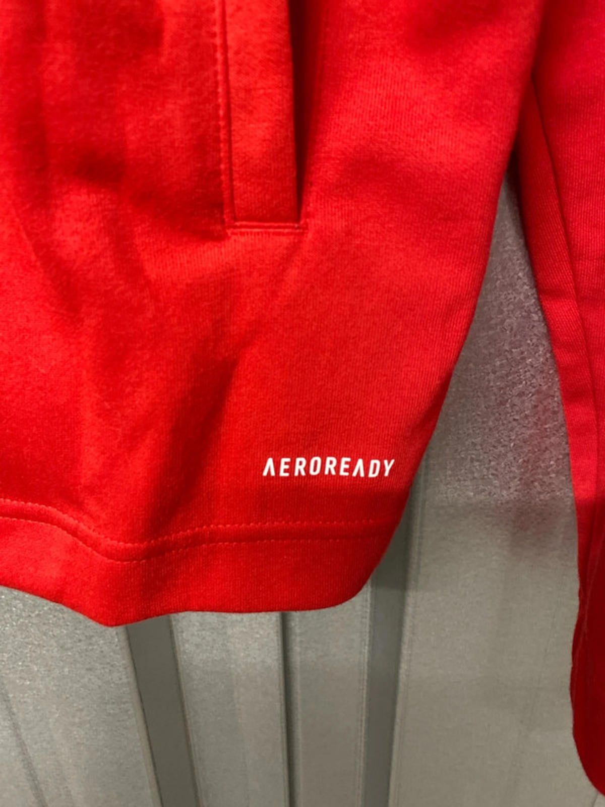 Adidas Aeroready Tracksuit Hoodie red and blue medium