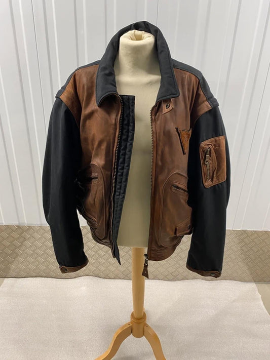 Dainese stylish leather and textile jacket medium