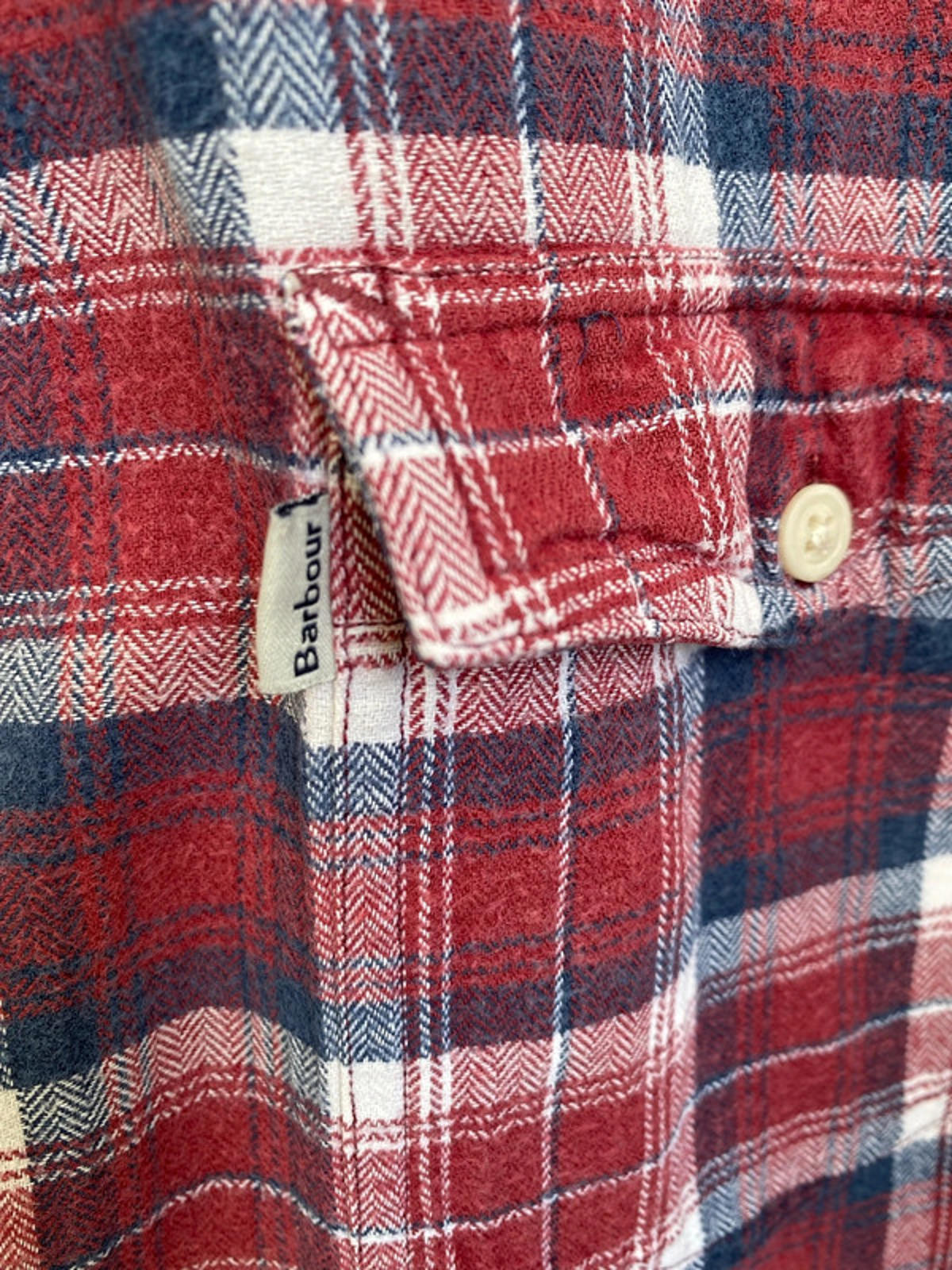 Barbour mens checked shirt  medium