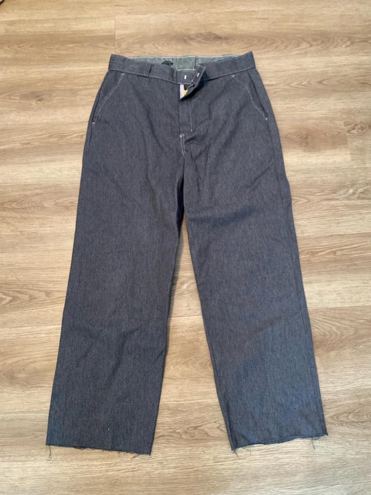 Dickies trousers pink stitching grey 32 short leg
