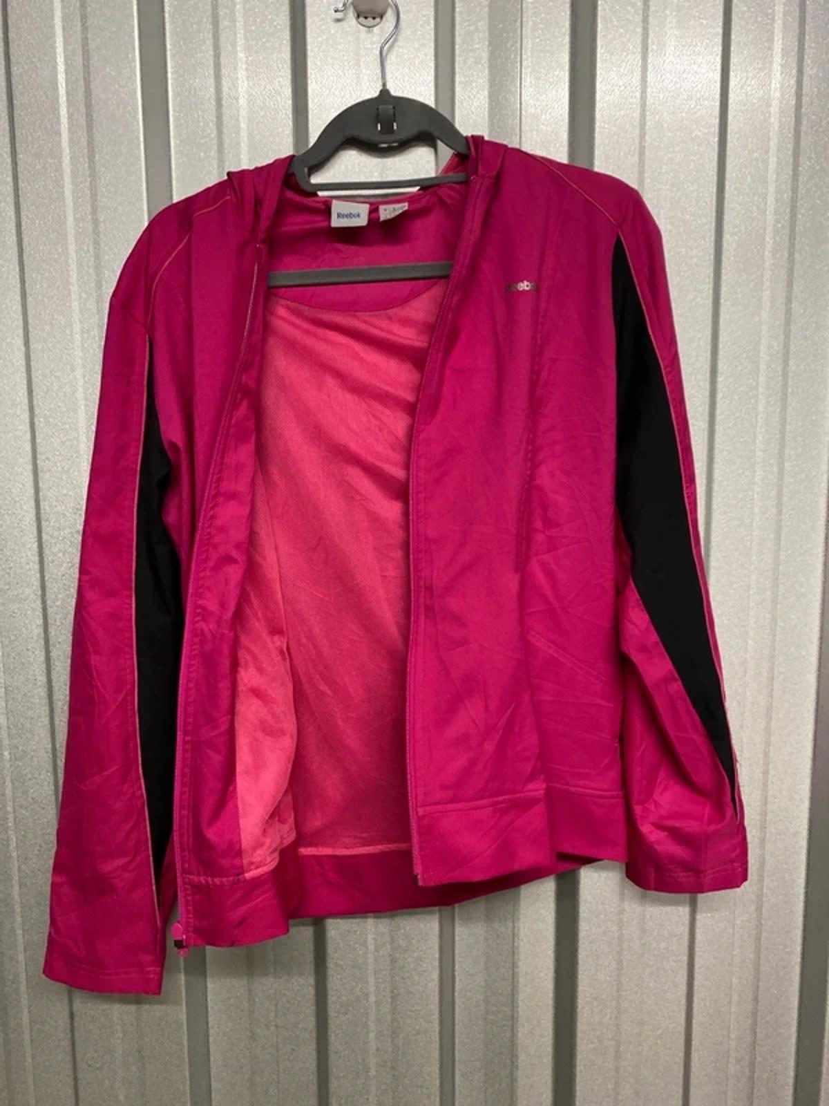 Reebok windbreaker pink