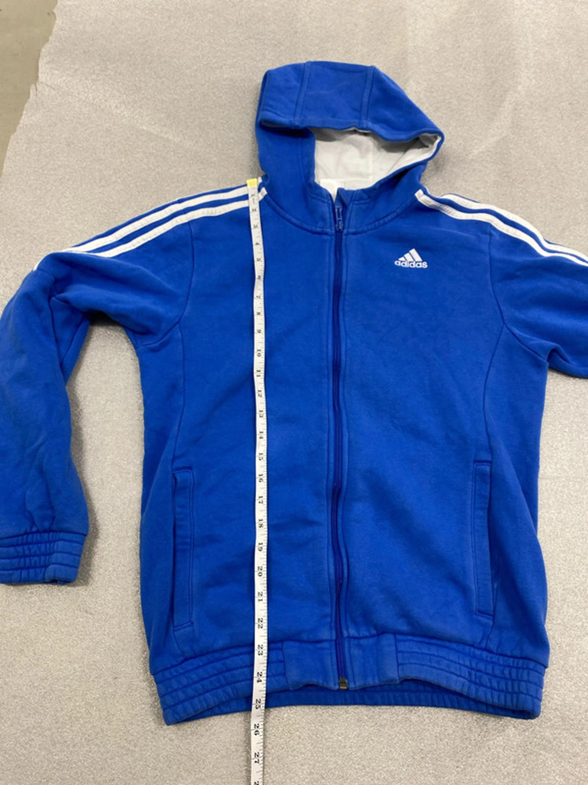 Adidas hoodie blue small