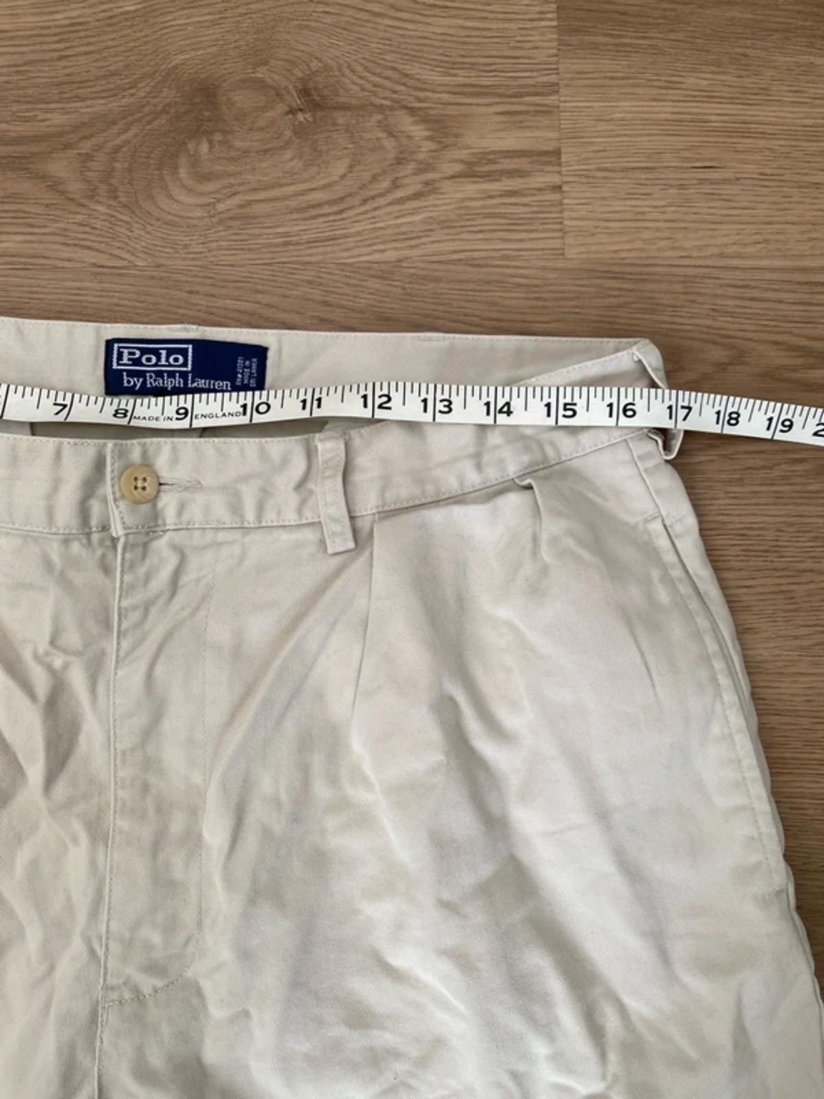 Polo Ralph Lauren classic chino pleated short cream size 34