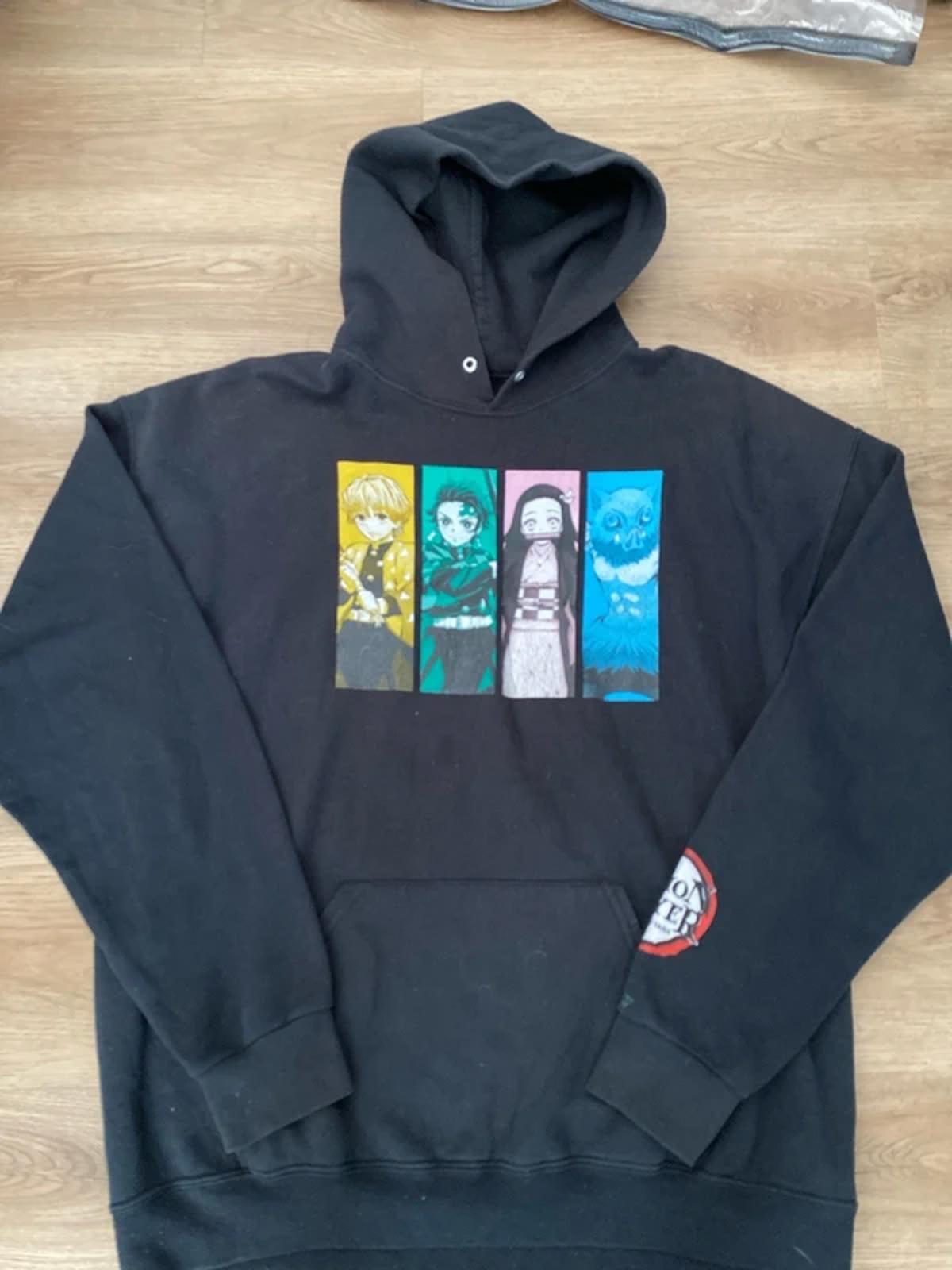 Demon Slayer Hoodie Black with graphics XL